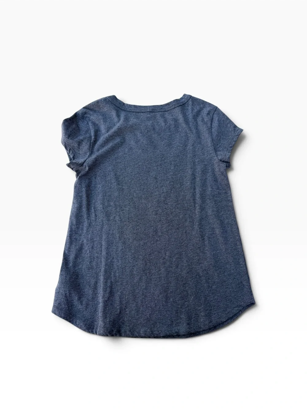 GAP Grey Short-Sleeve Tee with Light Grey & Pink Note Graphic